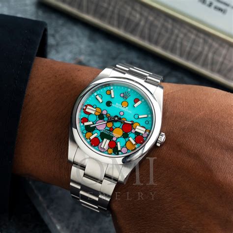 rolex oyster perpetual 41 strap|rolex oyster perpetual 41mm celebration.